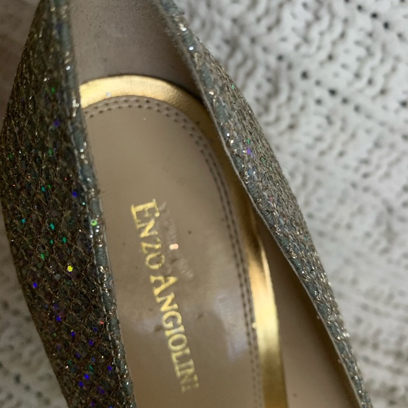 Enzo Angiolini Easully Silver Gold Formal Heels - Picture 10 of 13